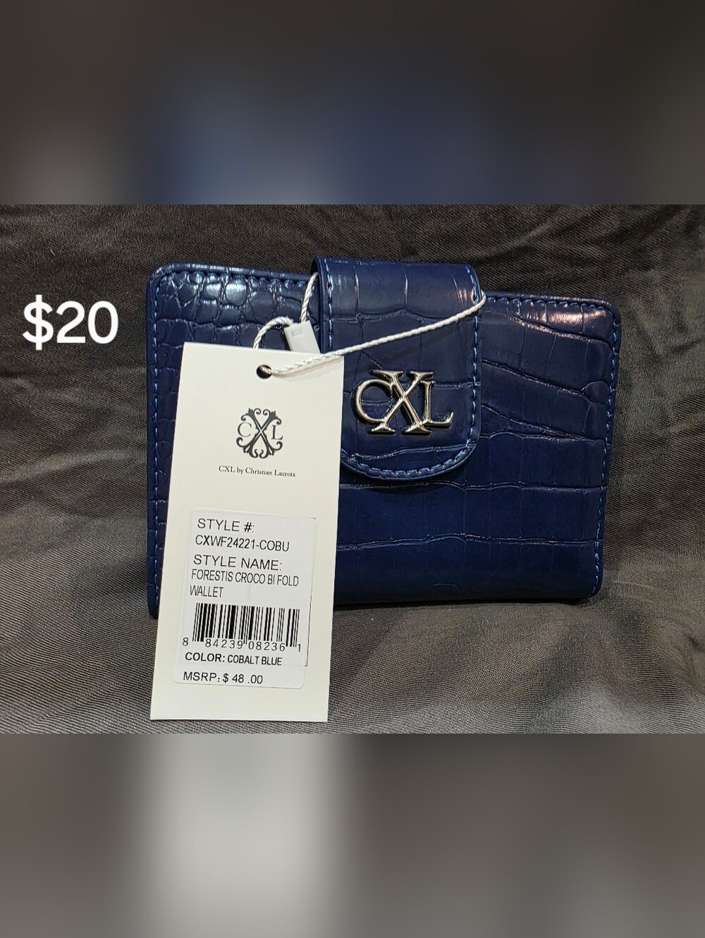 Christian Lacroix Forestis Croco Bi-Fold Wallet